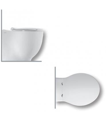 HATRIA wc rimless PURE RIM filo muro horizontal or vertical outlet hidden screws PURE FIX collection Le Fiabe