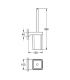 Porte-brosse mural Grohe Selection Cube
