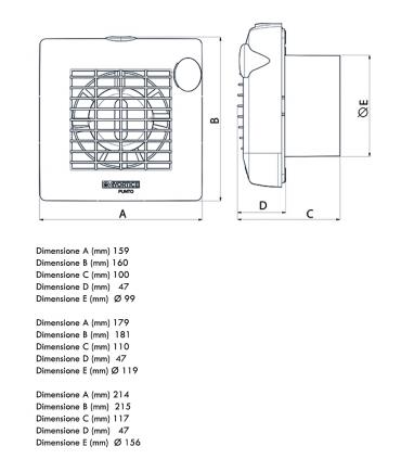 Aspirateur hélicoïdal  pour mur/verre Vortice Punto