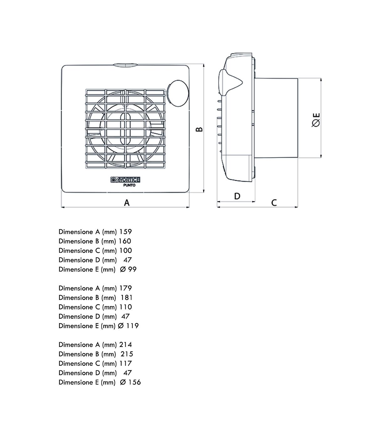 Aspirateur hélicoïdal pour mur/verre Vortice Punto