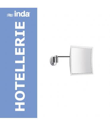 Magnifying mirror square 1 arm, Inda collection Hotellerie