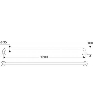 MAIA S6461AC POIGNEE CM.120 BLANC