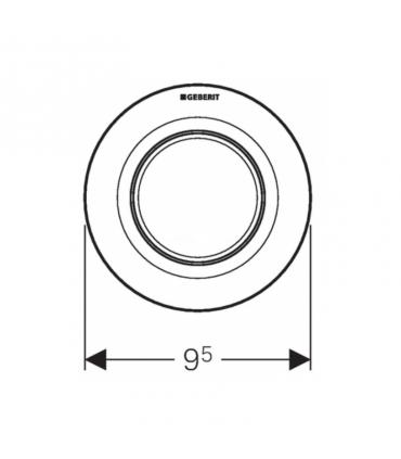 Commande pneumatique  a' encastrer Geberit Tipo01