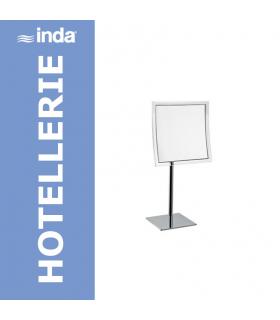 Specchio ingranditore quadrato da appoggio, Inda collezione Hotellerie