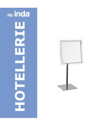 Specchio ingranditore quadrato da appoggio, Inda collezione Hotellerie