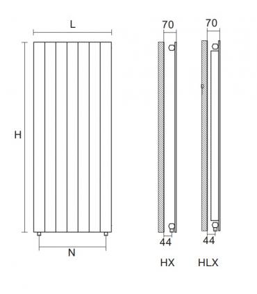 Double radiateur vertical Zehnder Jet-X