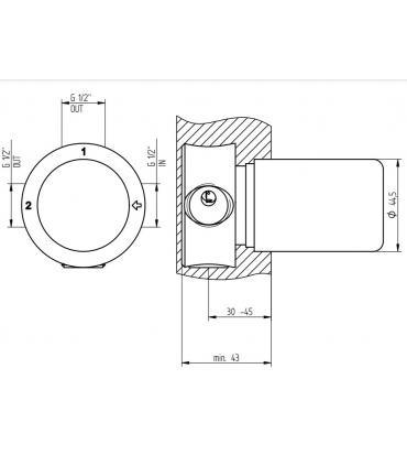 Corpo incasso per deviatore Bellosta 454047