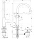 JOY BC777 WASHBASIN MIXER "C" MOUTH