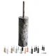 Toilet brush holder floor or wall  Inda My Love black brush replacement included