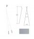 Porta salviette, Lineabeta, Serie Posa' 5131, a scaletta, bianco, inse