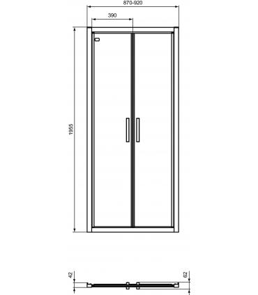 Porta a saloon Ideal Standard serie Connect 2 /S