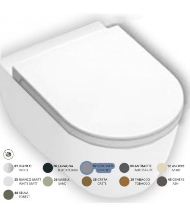 HATRIA Toilet seat made of resin soft close collection Fusion