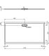 Ideal Standard Ultraflat New rectangular shower tray