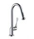 Mixer with hand shower and clinic handle for sink Hansgrohe Axor Citterio