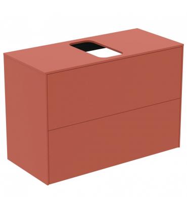 Mobile slim laccato 2 cassetti per lavabo Ideal Standard Conca