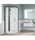 Hinged shower enclosure Novellini Glax 1 2.0 G + F left