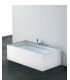 Baignoire  Sensual en matiere Corian blanc opaque sans robinet