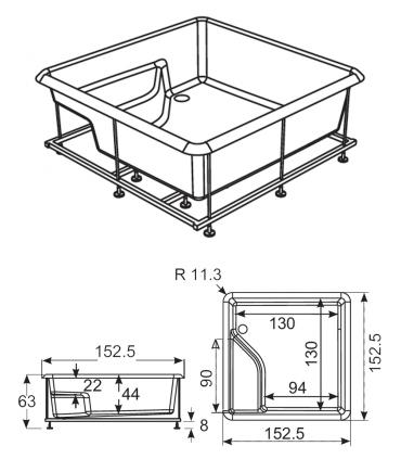 Bathtub Bolla white without Taps