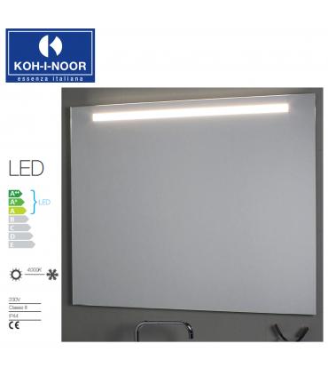 Koh-I-Noor mirror with LED top light, height 100 cm