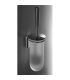 Colombo toilet brush holder luna series with satin glass art.B0106