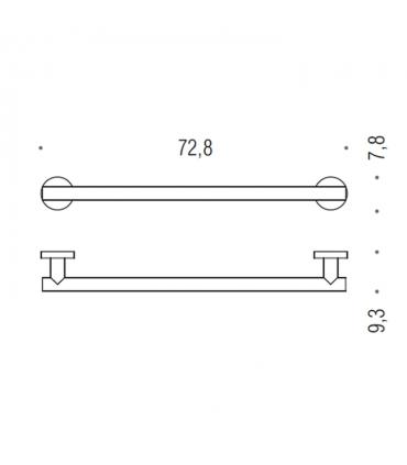 Colombo Hotellerie series horizontal / vertical safety grab bar