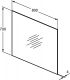 Miroir à bord poli Ideal Standard sans éclairage
