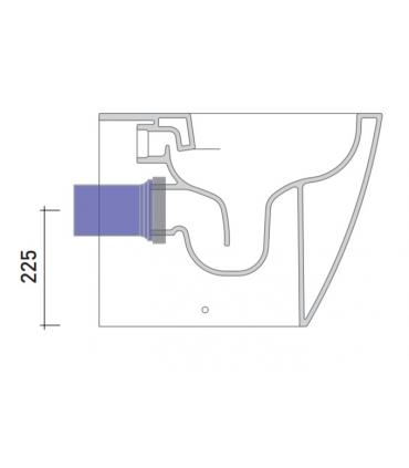 Siphon mural Ceramica Flaminia LKR00 H230