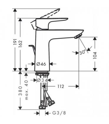 Hansgrohe basin mixer 110 Talis E art.71710