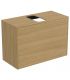 Slim veneered cabinet for Ideal Standard washbasin, Conca series