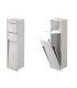 Modulo con Paper holder and toilet brush holder  in steel  INDA linea My Secret