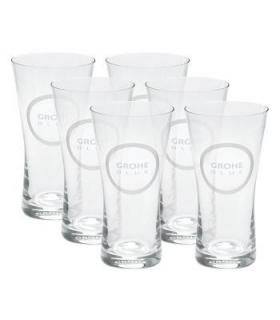 Boite   de 6 verres, Grohe Blue, en verre