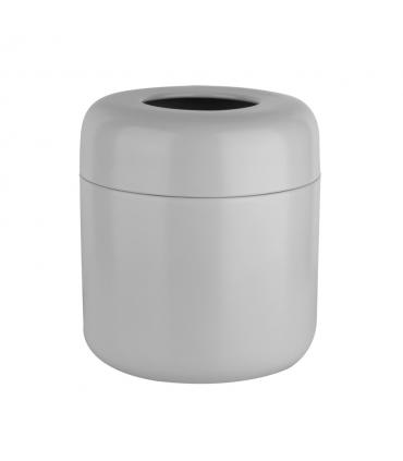 GESSI Bathroom dustbin made of stoneware white collection Goccia