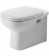 Cuvette sur pied au mur, Duravit, D-Code, blanc