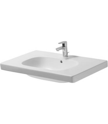 Lavabo consolle Duravit, collezione D-Code, ceramica bianco