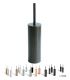 Toilet brush holder floor or wall  Inda My Love black brush replacement included
