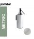 Cosmic Metric 387801 wall soap dispenser, brushed stainless steel