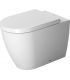 Floor standing toilet back to wall, Duravit, ME by starck white
