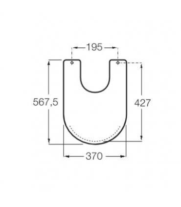 Coperchio copribidet Roca serie Carmen