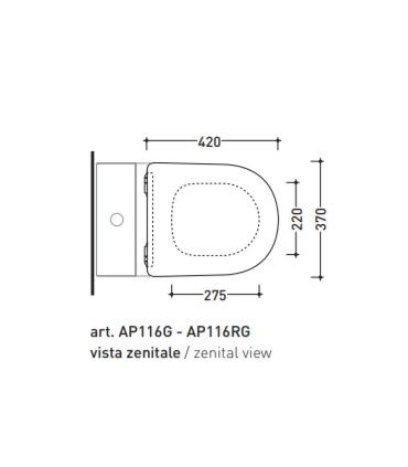 Abattant WC monobloc Flaminia App APCW07