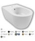 Bidet sospeso monoforo fissaggi nascosti serie Fusion Alchemy art.A0Y1D901