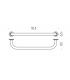 Poignee pour baignoire Colombo collection hotellerie b9720 chrome