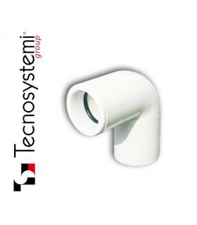 Tecnosystemi 11126311 coude 90 'drain de condensat, diamètre 21