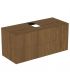 Ideal Standard meuble sous-vasque 2 tiroirs en placage de bois Conca