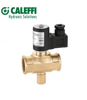 Caleffi 854145 gas solenoid valve, open, manual reset 3/4 '', 24V