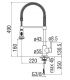 Kitchen mixer with hand shower with 2 jets swivel, Nobili collection Live LV00300/3