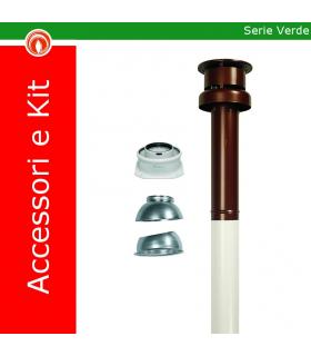 Kit vertical concentric 60/100 brown for boiler condensing collection green Immergas 3.016833