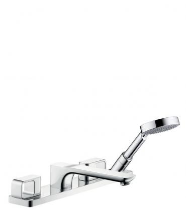 Bathtub mixer for edges Hansgrohe axor urquiola with spout and hand shower