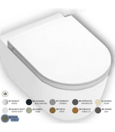 HATRIA Toilet seat made of resin soft close collection Fusion