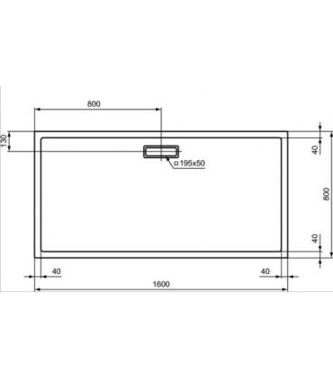 Piatto doccia rettangolare Ideal Standard Ultraflat New