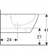 Bidet sospeso Geberit serie Smyle 500.209.01.1 bianco